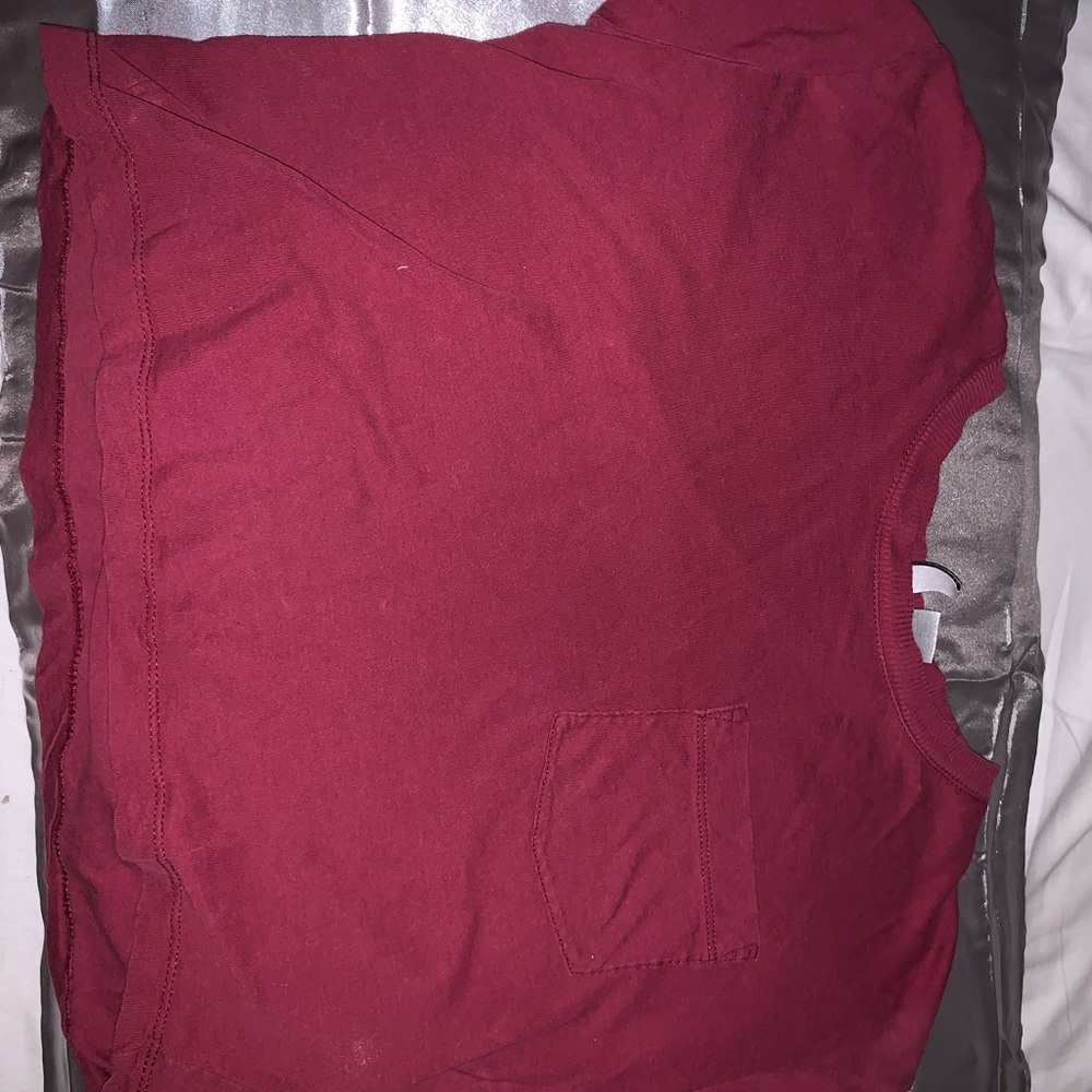 H&M RED/WINE CROP TOP